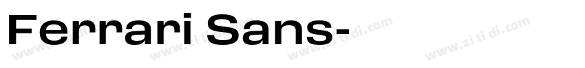 Ferrari Sans字体转换 Ferrari Sans字体转换